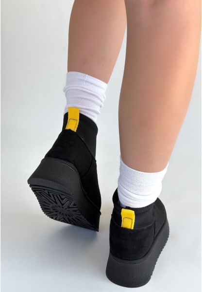 Cuen Siyah Süet Bot