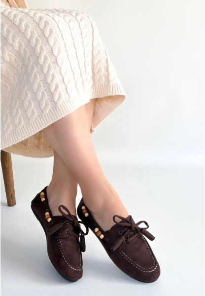 Elora Kahve Süet Babet