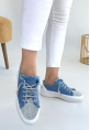 Enber Mavi Kot Bağcıklı Spor Ayakkabı