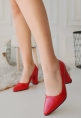 Giort Kırmızı Cilt Topuklu Ayakkabı