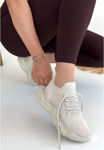 Henta Bej Triko Bağcıklı Spor Ayakkabı