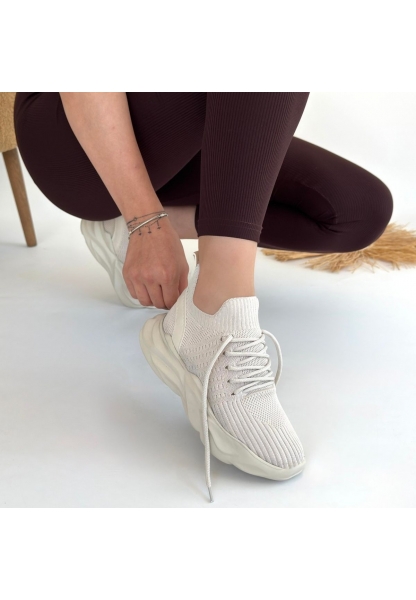 Henta Bej Triko Bağcıklı Spor Ayakkabı