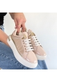 Hley Bej Rugan Paraşüt Detaylı Bağcıklı Spor Ayakkabı