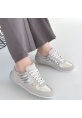 Jawen Gri Nubuk Gümüş Detaylı Spor Ayakkabı