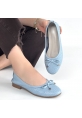 Jnues Mavi Deri Babet Ayakkabı