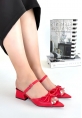Lotta Kırmızı Cilt Topuklu Ayakkabı