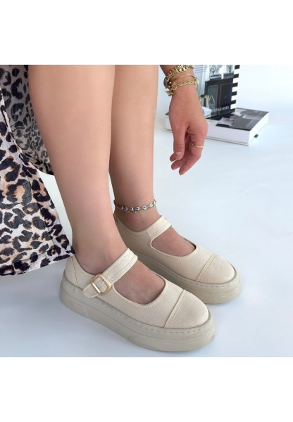 Lunni Bej Keten Spor Ayakkabı