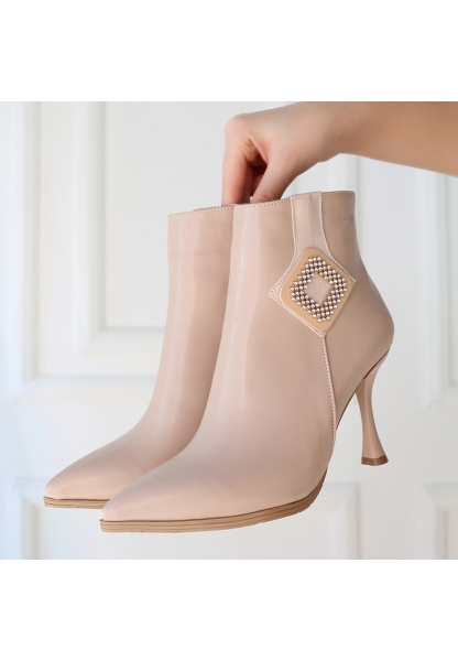 Moose Nude Cilt Topuklu Bot