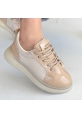 Piona Bej Rugan Bağcıklı Spor Ayakkabı