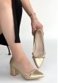 Rewin Gold Cilt Topuklu Ayakkabı