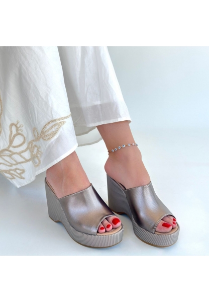 Tlay Platin Cilt Dolgu Topuk Terlik