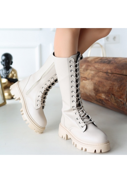 Uliza Bej Cilt Bağcıklı Çizme