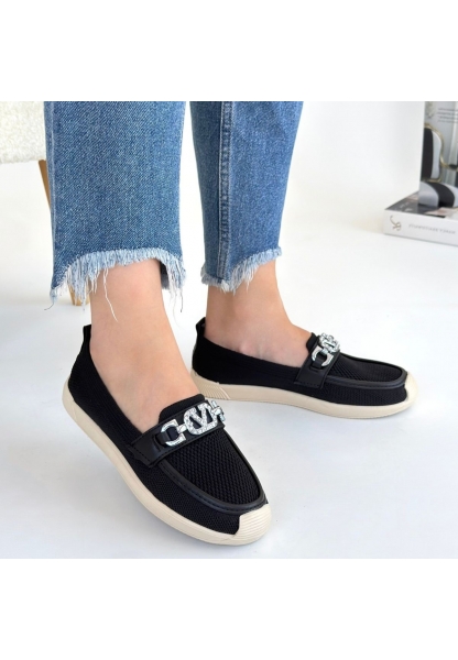 Wata Siyah Triko Babet Ayakkabı